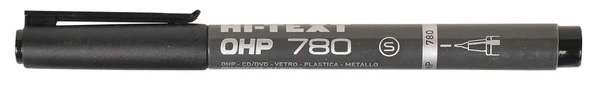 Hi-Text 780Ss Asetat Kalemi Permanent S Seri Cd-Dvd Kalemi Siyah (12 Li Kutu) ürün görseli 1