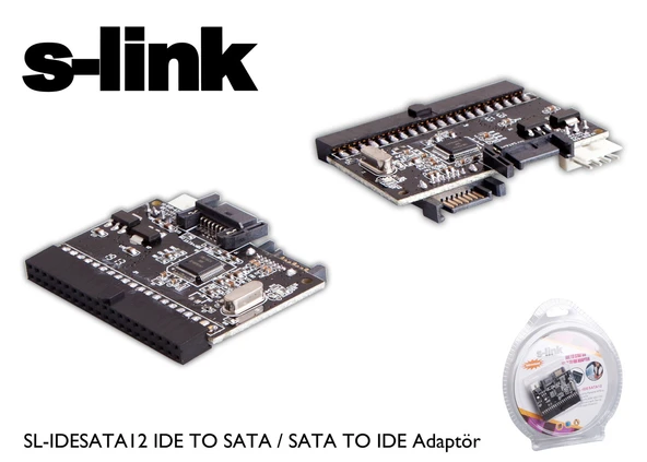 S-Link İde To Sata Veya Sata To İde Çeirici Sl-Idesata12 ürün görseli 1