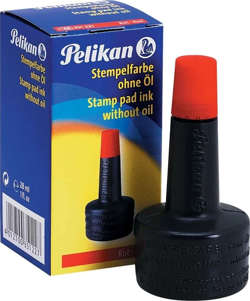 Pelikan İstampa Mürekkebi 28 Ml Kırmızı Pl351221Smki (10 Lu Paket) ürün görseli 1