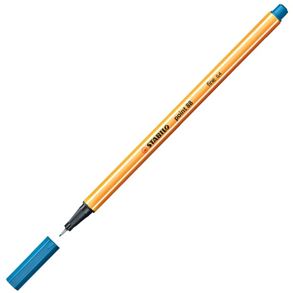 Stabilo 88/32 İnce Uçlu Keçeli Kalem 88 Point 0.4 Mm Açık Mavi (10 Lu Kutu) ürün görseli 1