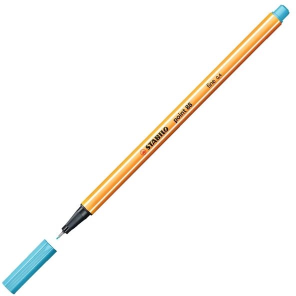 Stabilo 88/57 İnce Uçlu Keçeli Kalem 88 Point 0.4 Mm Uçuk Mavi (10 Lu Kutu) ürün görseli 1