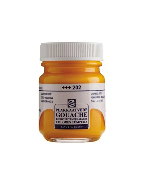 Talens Guaj Boya 16 Ml Deep Yellow (Koyu Sarı) 202 (10 Lu Paket) ürün görseli 1