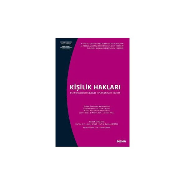 Kişilik Hakları Yener Ünver 57 2016/11 ürün görseli 1