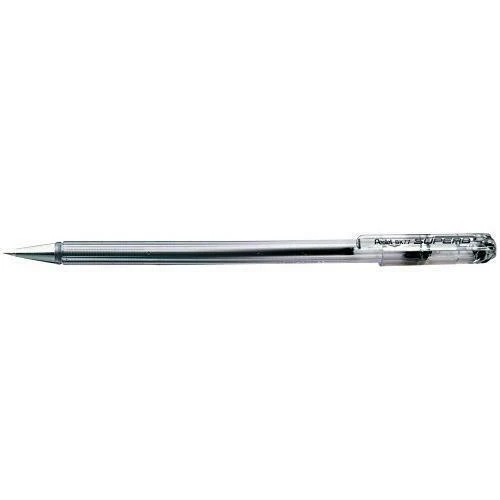 Pentel Bk77-A Superb Tükenmez Kalem (Roller) 0.7 Mm Siyah (12 Li Kutu) ürün görseli 1