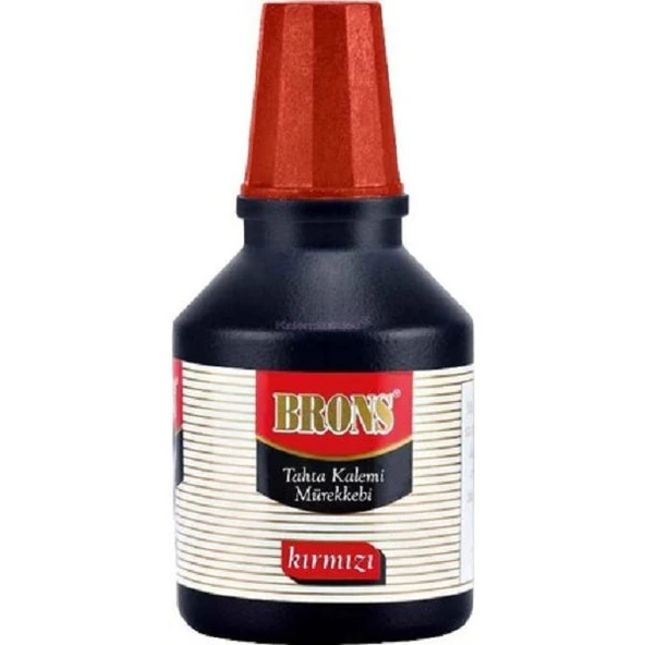 Brons Br-352 Tahta Kalem Mürekkebi 30 Cc Kırmızı (12 Li Paket) ürün görseli 1