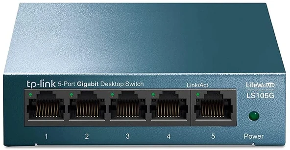 Ls105G 5 Port 10-100-1000 Mbps Switch Metal Kasa ürün görseli 1