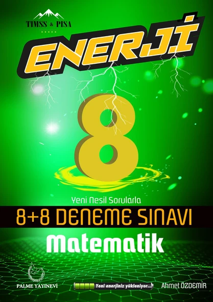 Palme Yayınevi Hazırlık 8. Sınıf Enerji Matematik 8+8 Deneme ürün görseli 1