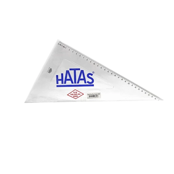 Hatas Gönye Ögrenci Tipi 30 Cm 60 Derece 0801 ürün görseli 1