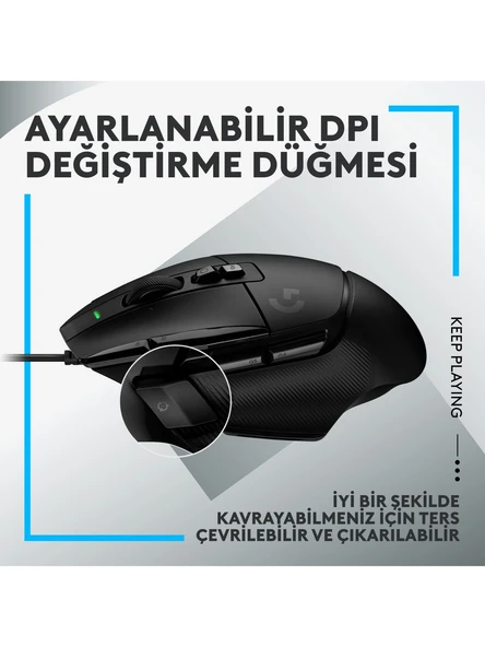 Logitech 910-006139 G502 X Lightspeed Hero Kablolu Gaming Mouse - Resim 7