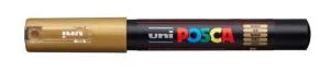 Uni-Ball Pc-1M Markör Boyama Kalemi Posca Su Bazlı Poster 0.7 Mm Altın PC-1M (6 Lı Paket) ürün görseli 1