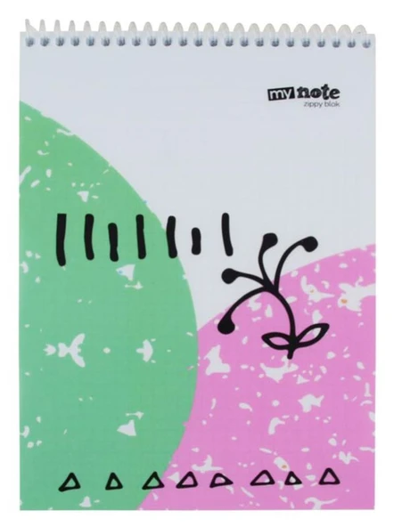 Umur A4 Bloknot Spiralli Mynote Zippy Kareli 80 Yaprak Uc37300-K (6 Lı Paket) ürün görseli 1
