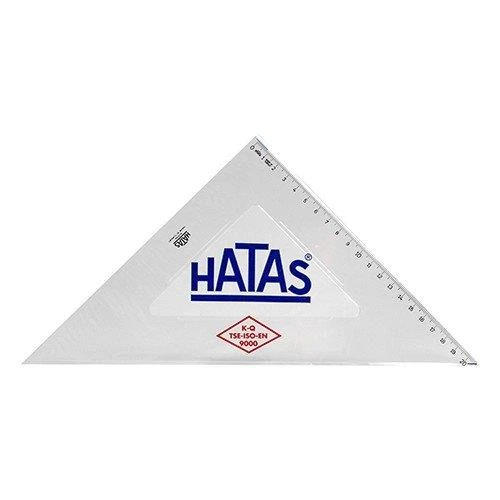 Hatas Gönye Ögrenci Tipi 30 Cm 45 Derece 0802 ürün görseli 1
