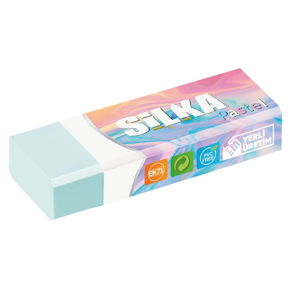 Silka Art.4 Pastel Öğrenci Silgisi Karışık Renklerde (20 Li Kutu) ürün görseli 1