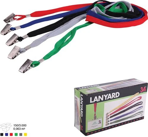 3A Yaka Kartı İpi Lacivert 150 Li (1 Paket 150 Adet) ürün görseli 1