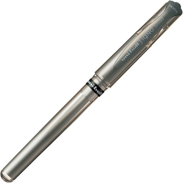 Uni-Ball Um-153 Roller Kalem Signo Broad Jel Bilye Uç Davetiye Kalemi 1.0 Mm Gümüş (12 Li Kutu) ürün görseli 1