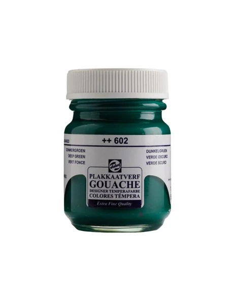 Talens 602 Guaj Boya 16 Ml Deep Green (Koyu Yeşil) (10 Lu Paket) ürün görseli 1