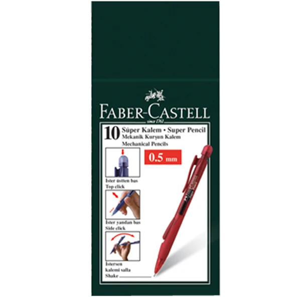Faber-Castell Versatil Kalem Süper 0,5 Mm Karışık Renk Asorti 5081238410000 Tekli (1 Adet) ürün görseli 1