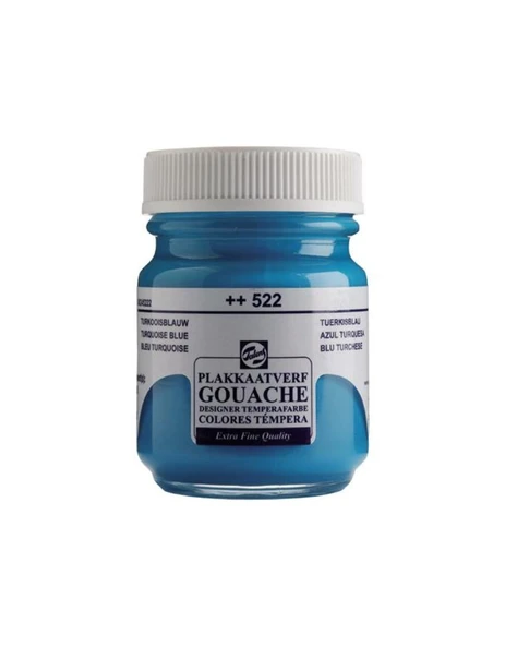 Talens 522 Guaj Boya 16 Ml Turquoise Blue Turkuaz (10 Lu Paket) ürün görseli 1