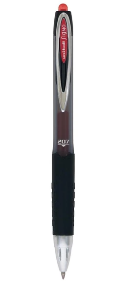 Uni-Ball Umn-207 Roller Kalem Signo 207 Bold Jel Bilye Uç Mekanik 1.0 Mm Kırmızı (12 Li Kutu) ürün görseli 1