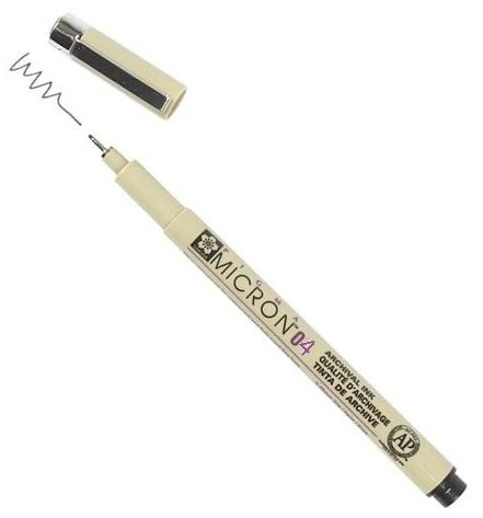 Sakura Bxsdk04-49 Pigma Micron 0.4 Mm Siyah 04 Çizim Kalemi (12 Li Kutu) ürün görseli 1