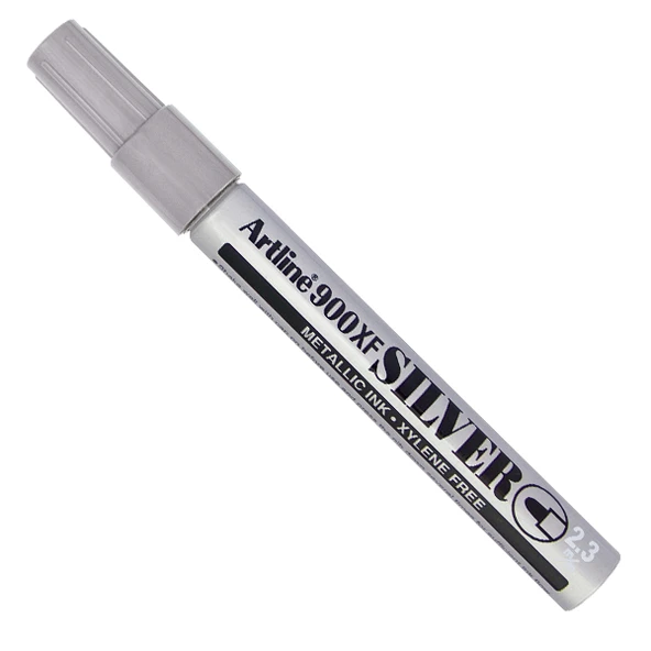 Artline Ek-900Xf Markör Kalem Yaldızlı Yuvarlak Uçlu 2.3 Mm Gümüş (12 Li Kutu) ürün görseli 1