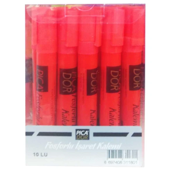 Picador Fosforlu Kalem Nar Çiçeği 421 10 Lu (1 Paket 10 Adet) ürün görseli 1