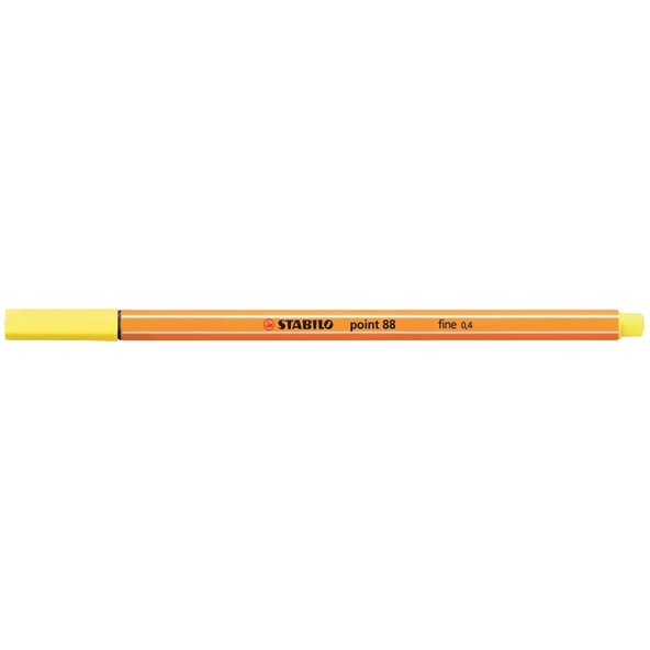 Stabilo 88/24 Keçe Uçlu İnce Kalem 88 Point 0.4 Mm Limon Sarısı (10 Lu Kutu) ürün görseli 1