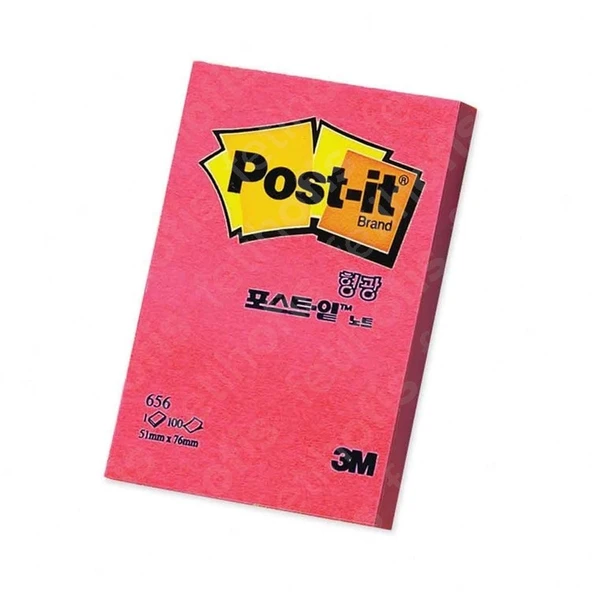 Post-İt Yapışkanlı Not Kağıdı 100 Yaprak 51X76Mm Melon Pembe 656 (12 Koçan) ürün görseli 1