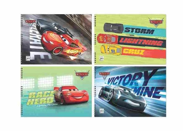 Keskin Color Resim Defteri Spiralli 15 Yaprak 25X35 Cm Cars 300215-33 (24 Lü Paket) ürün görseli 1