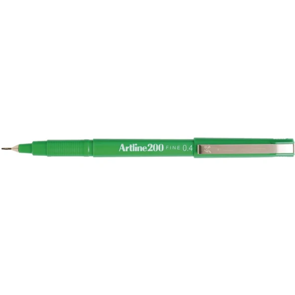 Artline Ek-200 Fineliner İnce Uçlu Keçeli Kalem 0.4 Mm Yeşil (12 Li Kutu) ürün görseli 1