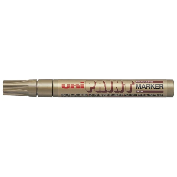 Uni-Ball Px-20 Uni Paint Markör Boyama Kalemi (Davetiye) Paint Marker 2.2-2.8 Mm Altın (12 Li) ürün görseli 1
