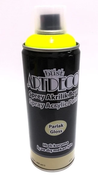 Artdeco 150 Akrilik Sprey Boya 400 Ml Sarı ürün görseli 1