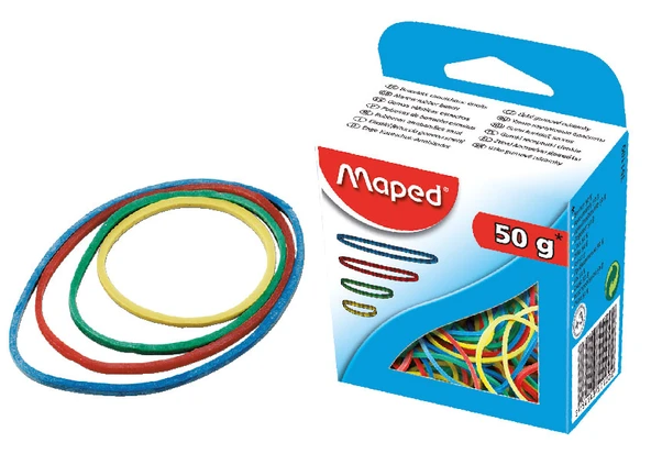 Maped 351100 Lastik Ambalaj Renkli 50 Gram (12 Kutu) ürün görseli 1