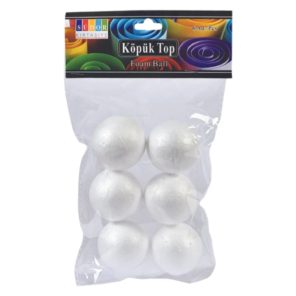 Südor Köpük Top 6 Lı SS15 (1 Paket 6 Adet) ürün görseli 1