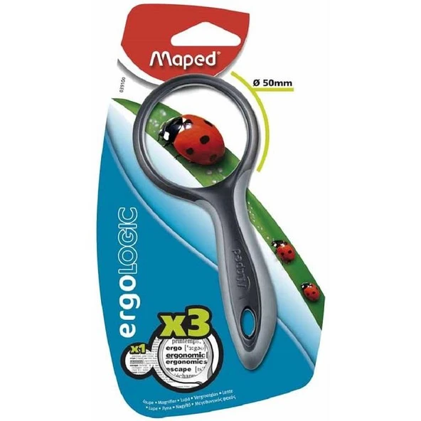Maped Ergologic-3 Büyüteç 50 Mm Gri 039100 ürün görseli 1