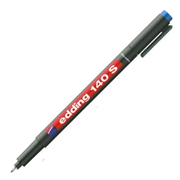 Edding 140S Asetat Kalemi Permanent S Seri 0.3 Mm Mavi (10 Lu Kutu) ürün görseli 1