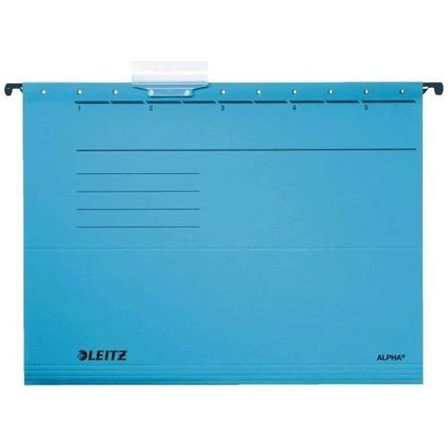Leitz 6515 A4 Askılı Dosya Telsiz Karton Mavi (25 Li Paket) ürün görseli 1