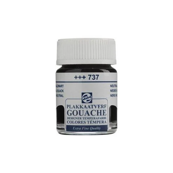 Talens 737 Guaj Boya 16 Ml Black Siyah (10 Lu Paket) ürün görseli 1