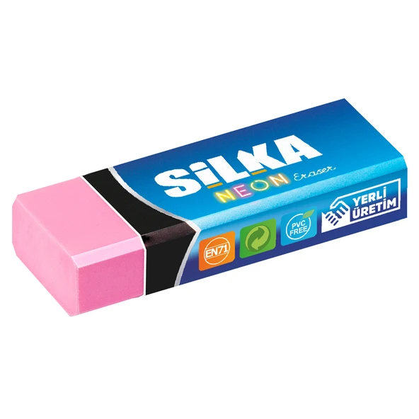 Silka Art.2 Neon Öğrenci Silgisi Karışık Renklerde (20 Li Kutu) ürün görseli 1