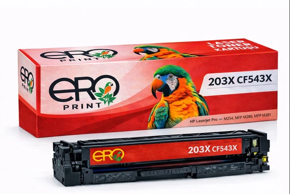 HP CF543X - 203X | HP Color LaserJet Pro M254 Kırmızı Muadil Toner ürün görseli 1