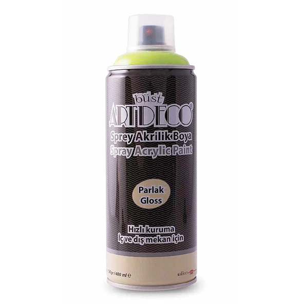 Artdeco 525 Akrilik Sprey Boya 400 Ml Limon Yeşili ürün görseli 1