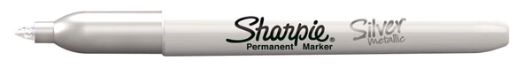 Sharpie 1849112 Markör Boya Kalemi (Davetiye Kalemi) Metalik Gümüş (12 Li Kutu) ürün görseli 1