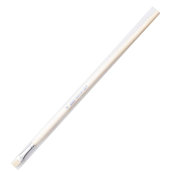 Pebeo 258F-04 Düz Fırça Uzun Bristle Kıl Sert Kıllı Akrilik Ve Yağlı Boya Fırçası (12 Li Kutu) ürün görseli 1