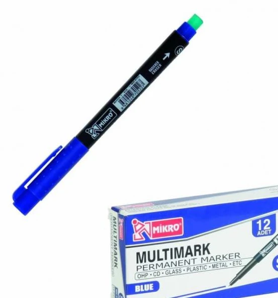 Mikro Mk-419 Cd Kalemi Permanent S Seri Mavi (12 Li Kutu) ürün görseli 1