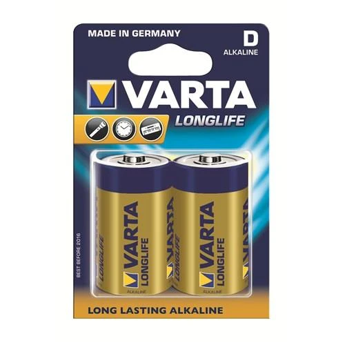 Varta Büyük D Boy Long Life Pil 2 Li Vrt-5348 ürün görseli 1