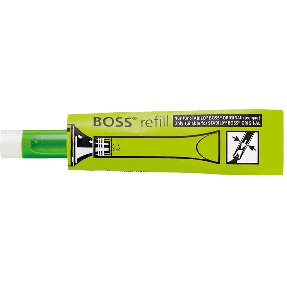 Stabilo 070/33 Fosforlu Kalem Boss Yedeği Yeşil (20 Li Kutu) ürün görseli 1