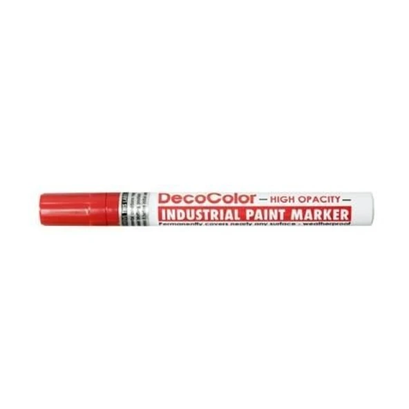 Marvy 728 Mendüstriyel Markör Paint Fiber Uç Kalem 4.5 Mm Kırmızı (12 Li Kutu) ürün görseli 1