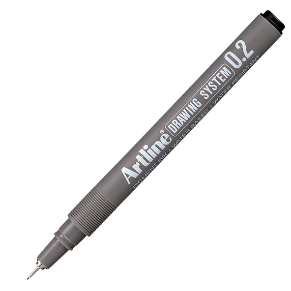 Artline Ek-232 Drawing System Çizim Kalemi 0.2 Mm Siyah (12 Li Kutu) ürün görseli 1