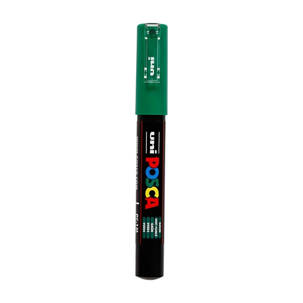 Uni-Ball Pc-1M Markör Boyama Kalemi Posca Su Bazlı Poster 0.7 Mm Yeşil PC-1M (6 Lı Paket) ürün görseli 1