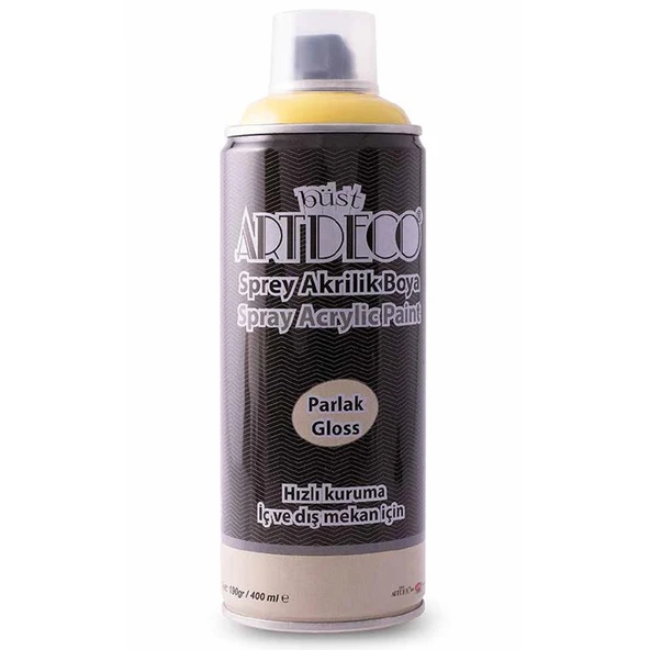 Artdeco 130 Akrilik Sprey Boya 400 Ml Açık Sarı ürün görseli 1